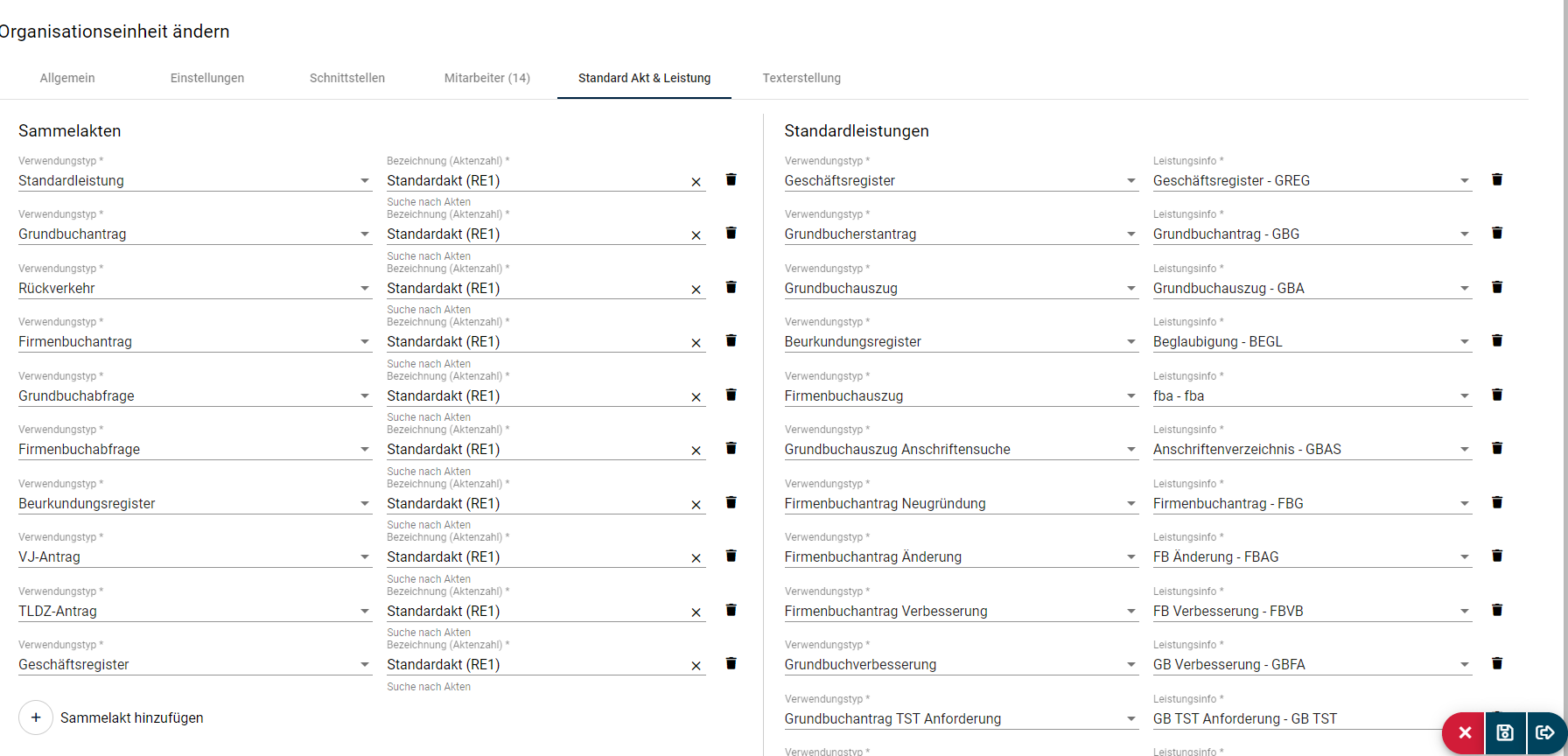 KonfigurationOEStandardakt